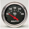 Traditional Chrome Oil Temperature Gauge 2-1/16" electrical - image 1