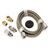 #4 Braided Stainless Steel Hose, 4-Feet Long, 3/16" ID Fittings - image 1