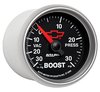 Officially Licensed Chevrolet Performance Vacuum/Boost Gauge 2-1/16" Mechanical (Full Sweep) - image 3
