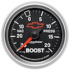 Officially Licensed Chevrolet Performance Vacuum/Boost Gauge 2-1/16" Mechanical (Full Sweep) - image 1
