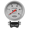 Silver Mini Tachometer 2-5/8", pedestal mount - image 1