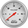 Ultra-Lite In-Dash Tachometer 5" Electrical 6,000 RPM - image 1
