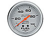 Silver Fuel Pressure Gauge 2-5/8", liquid-filled - image 1