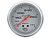 Silver Oil Temperature Gauge 2-5/8", liquid-filled - image 1