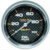 Carbon Fiber Oil Pressure Gauge 2-5/8" mechanical - image 1