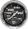 Carbon Fiber Oil Temperature Gauge 2-5/8" mechanical - image 1