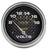 Carbon Fiber Voltmeter 2-5/8" electrical - image 1