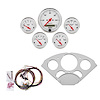 5-Gauge Direct-Fit Dash Kit 1955-1956 Chevy Car - Arctic White Series - image 1