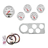 5-Gauge Direct-Fit Dash Kit 1948-1950 Ford Truck - Arctic White Series - Polished Panel