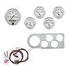 5-Gauge Direct-Fit Dash Kit 1948-1950 Ford Truck - Old Tyme White Series - Polished Panel