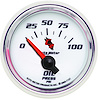 C2 Oil Pressure Gauge 2-1/16" Electrical (Short Sweep) - image 1