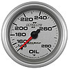 Ultra-Lite II Oil Temperature Gauge 140°-280° F - image 1