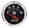 Officially Licensed Jeep Oil Pressure Gauge 2-1/16" Electrical (Short Sweep) - image 1