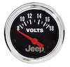 Officially Licensed Jeep Voltmeter 2-1/16" Electrical (Short Sweep) - image 1
