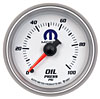 Officially Licensed Mopar Oil Pressure Gauge 2-5/8" Electrical (Full Sweep) - image 1