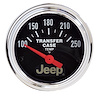 Officially Licensed Jeep Transfer Case Temperature Gauge 2-1/16" Electrical (Short Sweep) - image 1