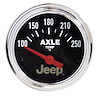 Officially Licensed Jeep Axle Temperature Gauge 2-1/16" Electrical (Short Sweep) - image 1