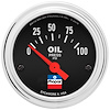 Officially-Licensed Mopar Classic Oil Pressure Gauge 2 1/16 in. Electrical (Short Sweep) - 0-100 psi