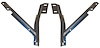 Front Bumper Mounting Brackets 1970-72 Plymouth Duster - image 1