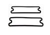 134-4073-P Park Lamp Lens Gaskets Pair 73-80 Chevy GMC C/K Trucks Blazer Jimmy Suburban - image 1