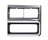 145-4389-4L Premium Headlight Bezel LH Chrome/Dark Gray (Dual Headlights) 89-91 Chevy R/V Blazer Suburban & 1-Ton Trucks - image 1