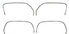 73-80 Chevy GMC Fleetside Pickup Blazer Jimmy Suburban Wheel Opening Molding 4pc Set - image 1