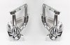 Hood Hinge Set 1967-1972 GM Pickup Truck/Suburban, 1969-1972 Chevy Blazer, 1970-1972 GMC Jimmy - Chrome - image 2