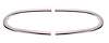 330-4548-S Front Hood Molding Set 2pcs 48-50 Ford F1 F2