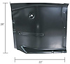 Steel Floor Pan - Cab Floor Section with Brace 1960-1962 Chevy/GMC Pickup - image 1