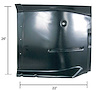 Steel Floor Pan - Cab Floor Section with Brace 1960-1962 Chevy/GMC Pickup - image 1