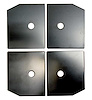 Bucket Seat Floor Mounting Bracket Set for 1967-1976 Mopar A-Body - image 1