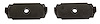 425-8466-1P Seat Belt Anchor to Floor Pan Reinforcements (2pcs) 67-70 Fairlane Falcon, 68-70 Torino Montego, 67-78 Galaxie LTD
