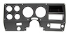 460-4075 Dash Instrument Bezel for 1975-1977 Chevy, GMC, Trucks, Blazer, Jimmy, Suburban [w/o AC] - image 1