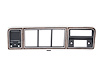 460-4573-W Dash Bezel without A/C for 1973-1979 Ford F100, F150, F250, F350, 1978-1979 Bronco [Chrome/Woodgrain]