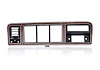460-4573-WAC Chrome Dash Bezel Woodgrain with AC for 1973-1979 Ford F100, F150, F250, F350 Truck, 1978-1979 Bronco - image 1