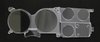 Gauge Lens for 1973-1980 GM Pickup, Blazer, Jimmy, Suburban with Clock [Clear Lens] - image 2