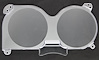 Gauge Lens for 1973-1987 GM Pickup, Blazer, Jimmy, Suburban without Gauges [Clear Lens] - image 1