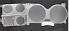 Gauge Lens for 1981-1987 GM Pickup, Blazer, Jimmy, Suburban with Clock [Clear Lens] - image 1