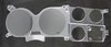 Gauge Lens for 1981-1987 GM Pickup, Blazer, Jimmy, Suburban with Clock [Clear Lens] - image 2