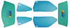 64-66 CV/GMC PU Complete Glass Kit Large Window Tinted - image 1