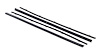 582-4067-1S Front Door Beltline Window Felts w/ Black Bead 4pcs Inner & Outer 67-72 Chevy GMC C/K Trucks Blazer Jimmy Suburban - image 1
