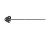 646-4073-LB Sun Visor Bracket Black LH 73-91 Chevy GMC Trucks Blazer Jimmy Suburban - image 1