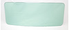 660-8963-T Back Glass, Green Tint, 63-64 Ford Galaxie Fastback - image 1
