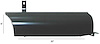 722-4054-R Step Plate Splash Apron, RH, 54-55 Chevy GMC Truck Short Bed Stepside ('55 1st Series) - image 1