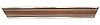 731-406938WL Rear Lower Bed Molding Woodgrain LH 69-72 Chevy GMC C/K Long Bed Fleetside Trucks - image 1