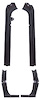 Trunk Gutter 69 Road Runner Set of 4 - image 1