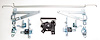 Tailgate Component Kit for 1981-1986 GM C/K Fleetside Pickup; 1987-1991 GM R/V Fleetside Pickup; 1981 GM Blazer, Jimmy w/Soft To