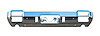 990-7471-T Rear Bumper w/ Exhaust Tip Cutouts for 1971-1972 Oldsmobile Cutlass/442 - image 1