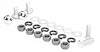 66 Chevelle Rear Bumper Bolt 24pc Set - image 1