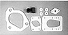 62-64 Dodge Plymouth B Body Firewall Gasket Set w/o AC w/Wiper Pivots - image 1